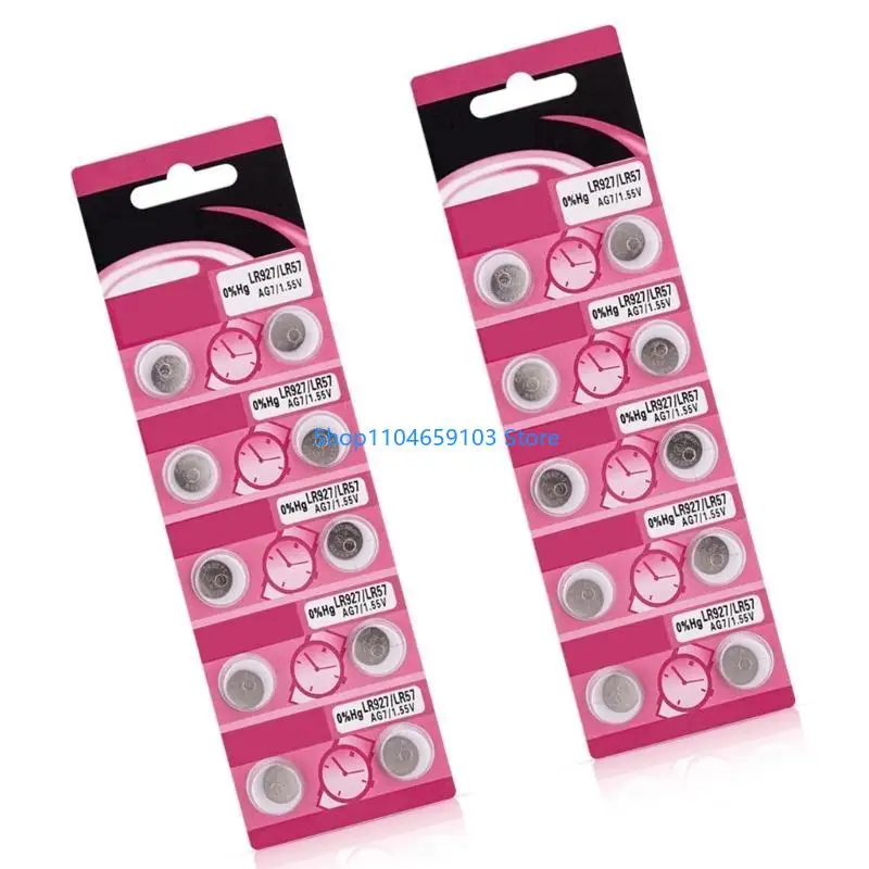 10pc/20pc высокая емкость Ag7 LR927 Аккумуляторные батареи для калькуляторов игрушки