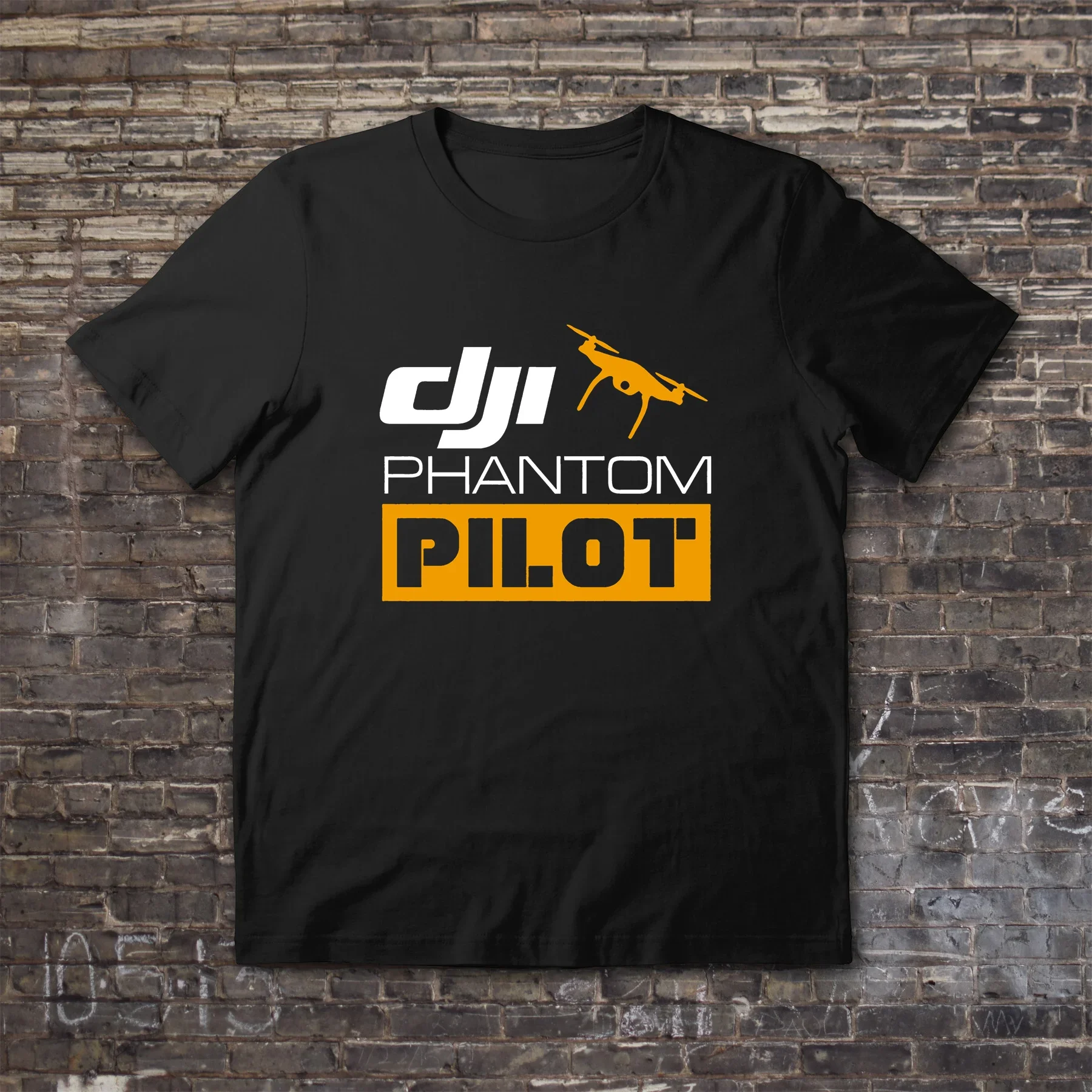 

Amazing Tees Male T Shirt Casual Oversized Essential Dji Phantom Pilot Drone T-shirt Men T-shirts Graphic Short Sleeve S-3XL