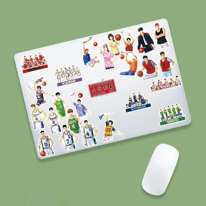 جديد سلام دنك ساكوراجي Hanamichi Mitsui Hisashi أنيمي الأجهزة الطرفية الكرتون جراب هاتف الأمتعة لاصقة تزيين هدية بالجملة