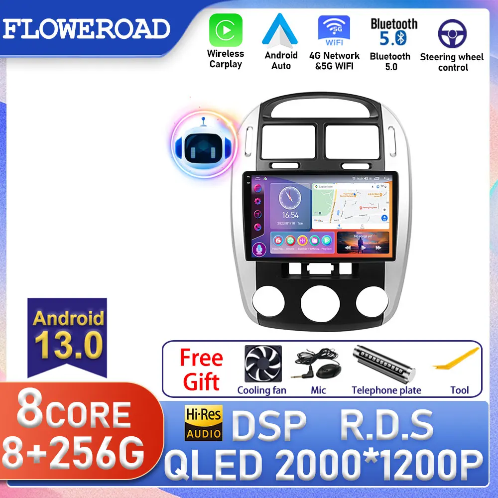 

Android For Kia Cerato 2004 2005 2006 2007 2008 WIFI Car Radio Multimedia Video Player Octa-Core Carplay Bluetooth 5.0 Autoradio