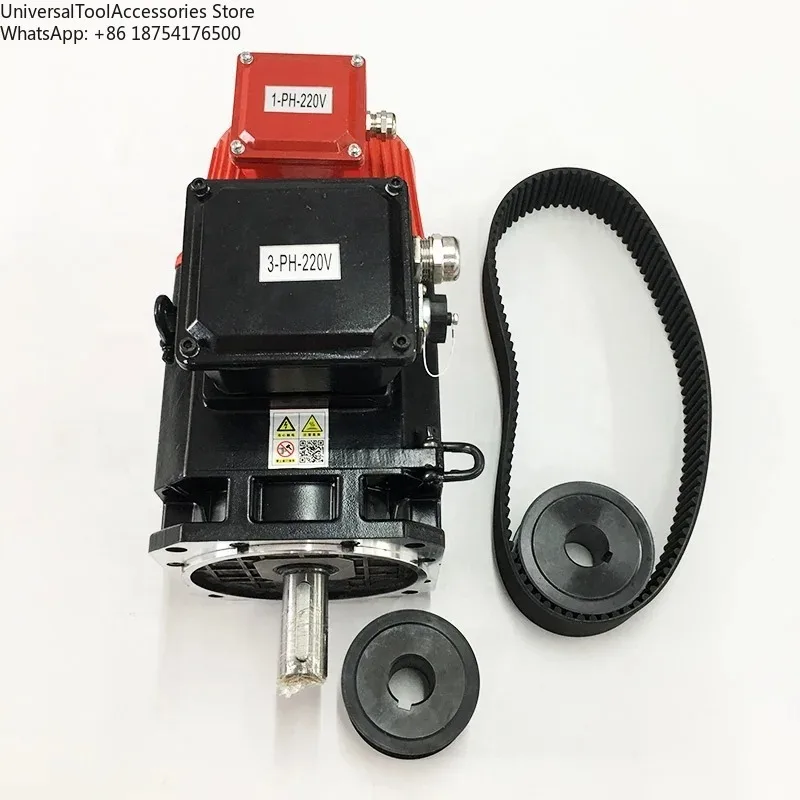 HOT saleBelt Drive Turning Spindle 6000RPM OD 120mm Hole Diameter 36mm CNC A2-4 Lathe Spindle with Motor and Driver Kit for Sale