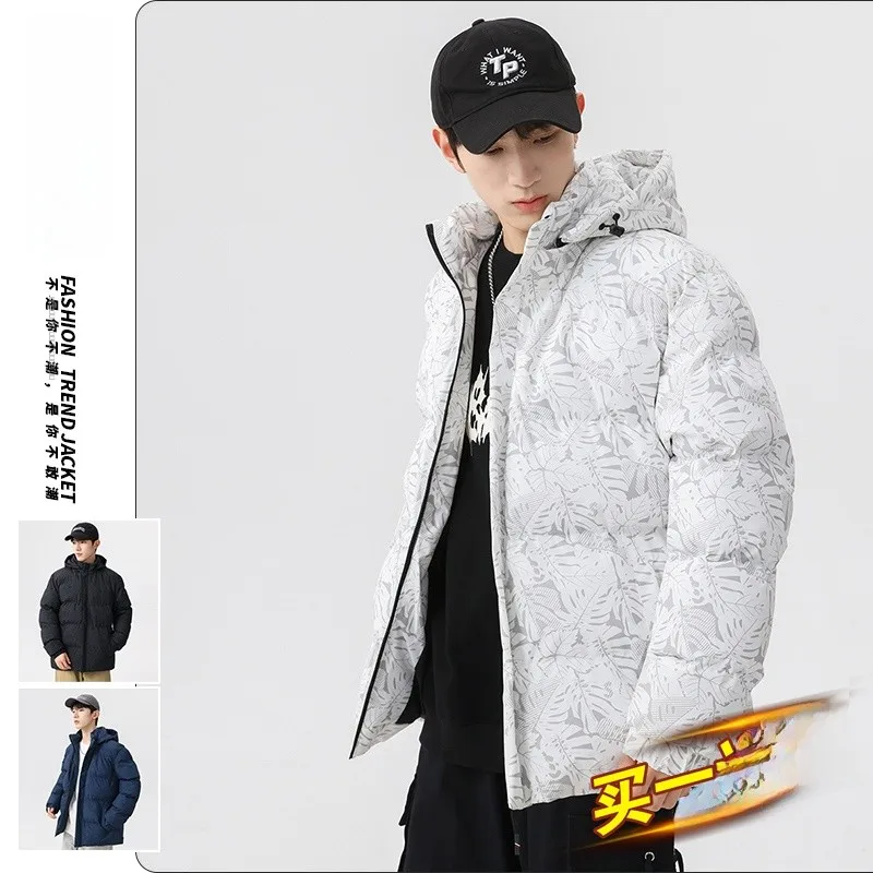 معطف رجالي من Sli ort Thiened من القطن Jaet أنيق من القطن للخريف والشتاء وصل حديثًا معطف شبابي للرجال