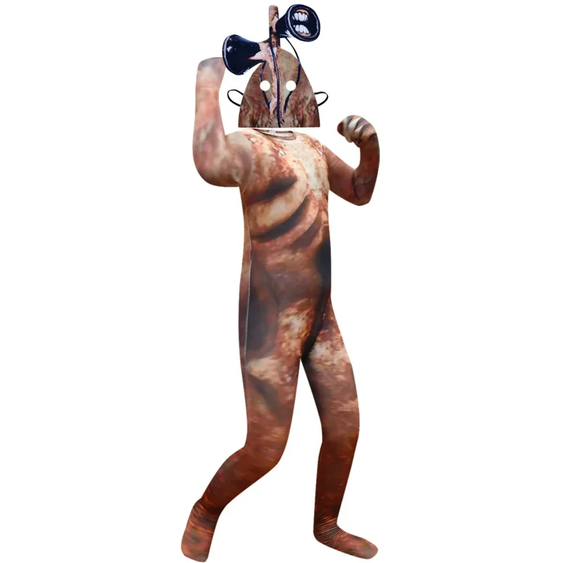 Disfraces de Halloween con cabeza de sirena para niños y niñas, monos de Cosplay de Anime con tocado, ropa divertida para fiesta, mono de Carnaval, 2021