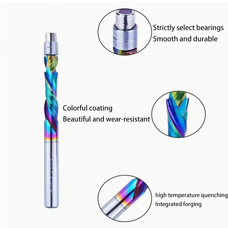 DLC طلاء ملون مركب شفرة التشذيب سكين نحت سبائك الصلبة سبائك الصلب قطع رئيس النجارة قاطعة المطحنة