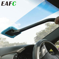 EAFC Car Windshield Cleaning Brush Accessories Long Handle Car Wash 40cm Dust Car Windshield Towel Handy Washable Car Cleaner