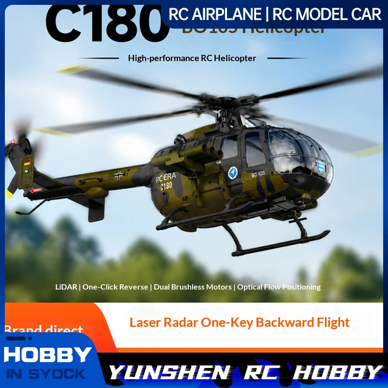 Rc Era C180 Bo-105 Intelligent Inverted Remote Control Rc Model Helicopter Tof Laser Height Determination