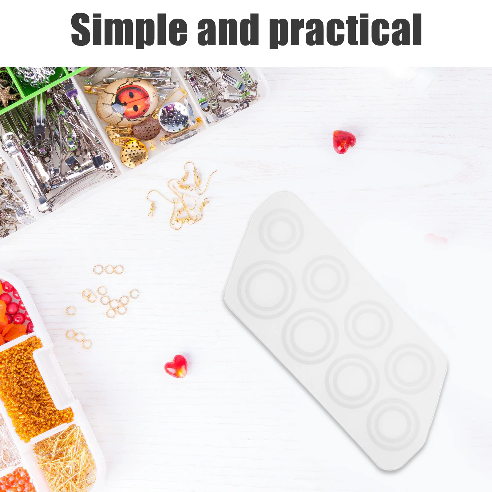 

2Pcs Resin Epoxy Ring Molds Silicone Jewelry Casting Molds Easy Demolding DIY Craft Supplies Resin Crystal Mold for Beginners