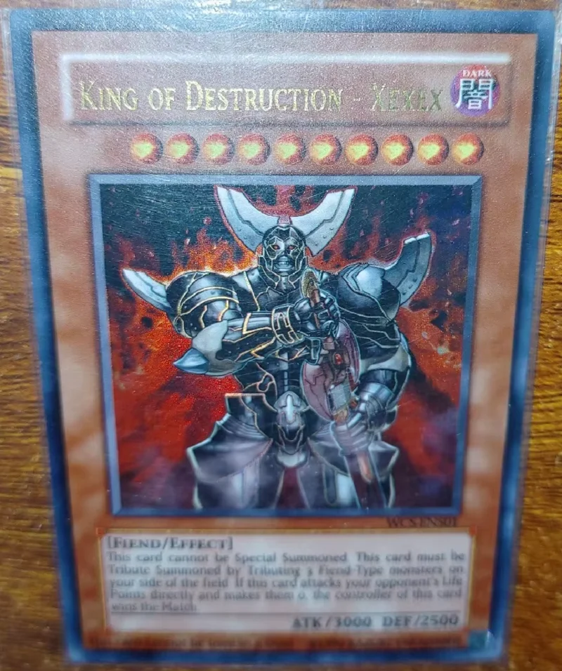 

Yu-Gi-Oh King Of Destruction-Xexex TCG UR WCS-ENS01 Children's Hobby Toy Collectible Card（Not Original）