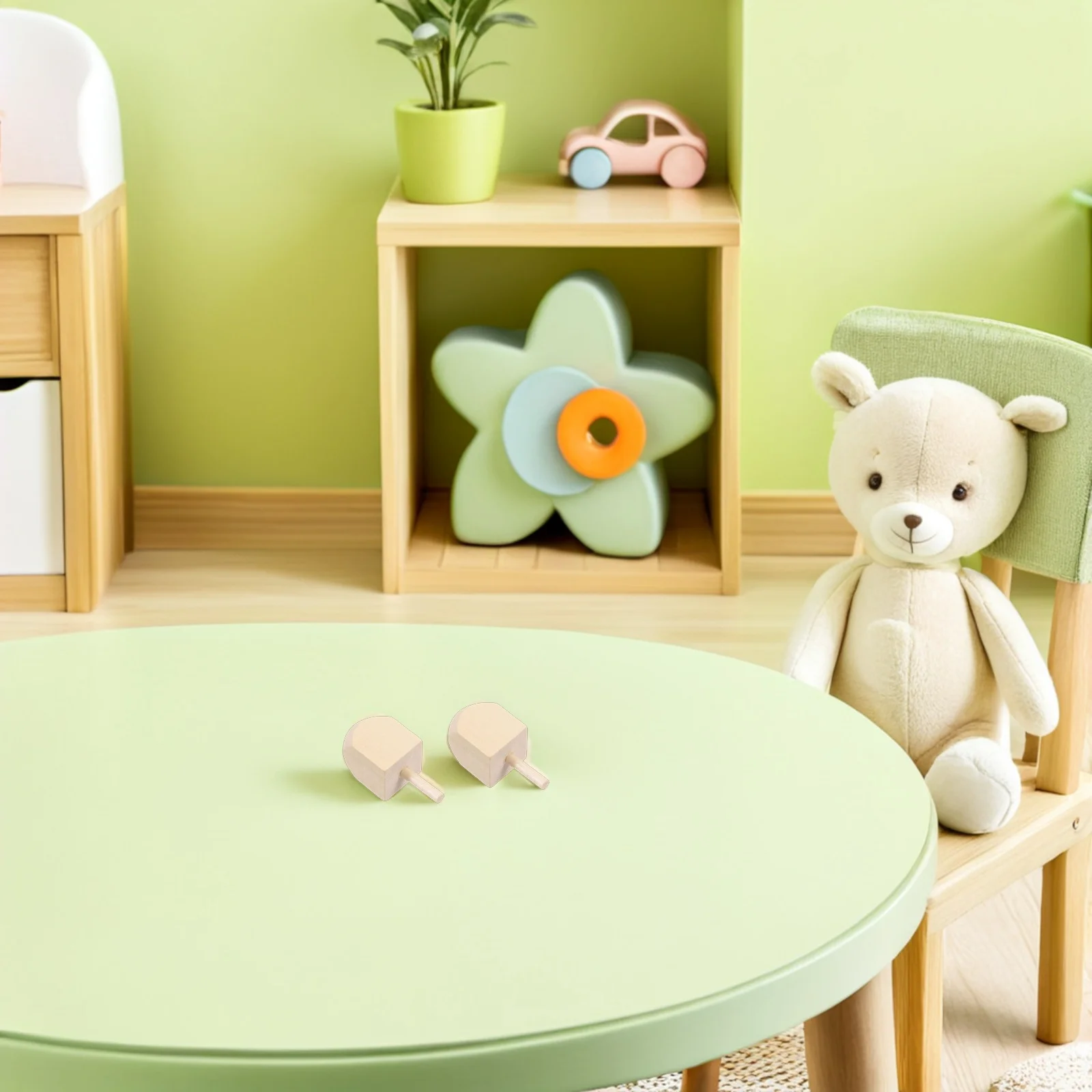 

20pcs Wooden Dreidels Unpainted 4.40X2Cm Hanukkah Spinning Tops For Kids Diy Craft Activities Wooden Gyro Family Games