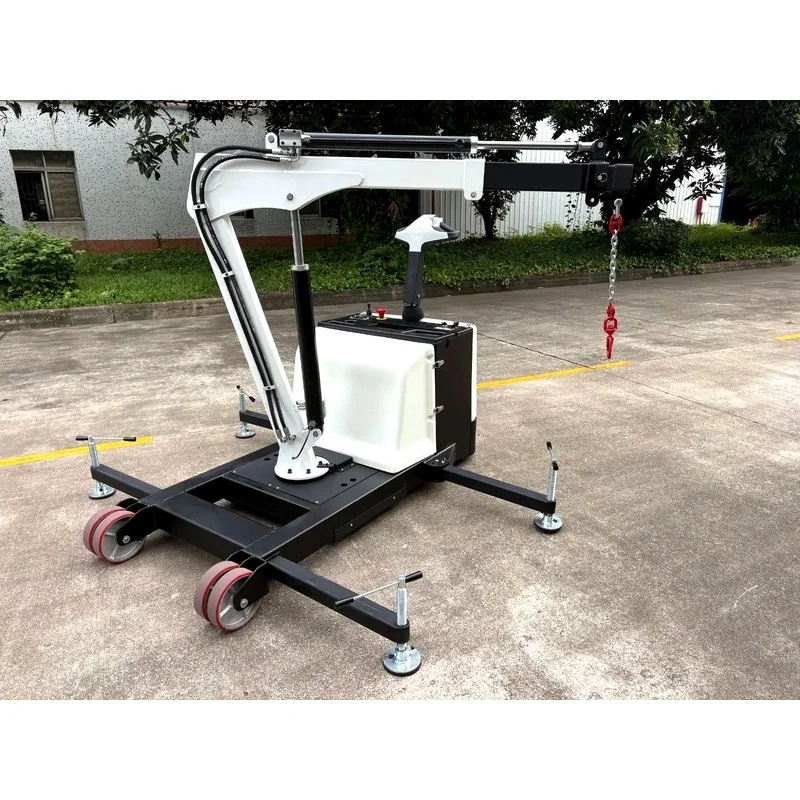 Full Electric Walking Hydraulic Jib Crane Portable Movable Lifting Hoist for Mould Loading & Maintenance