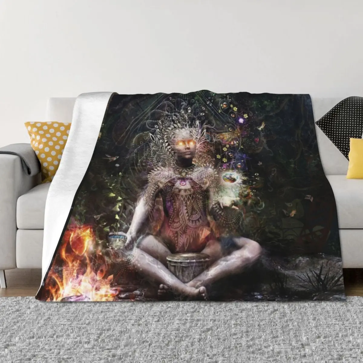 

Sacrament For The Sacred Dreamers Throw Blanket Flannel Decorative Beds heavy to sleep Blankets