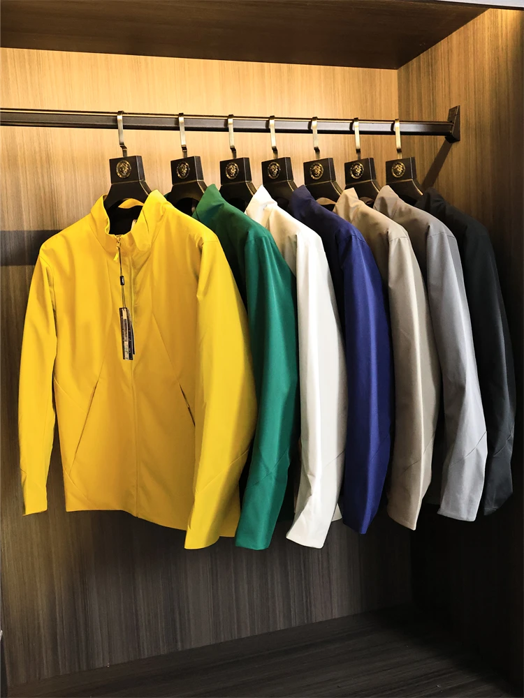 

V-Series Lightweight Fabric Outdoor Jaet Men's Fce Lined Stand Collar Autumn Winter Thermal Storage Faion Urban Sle