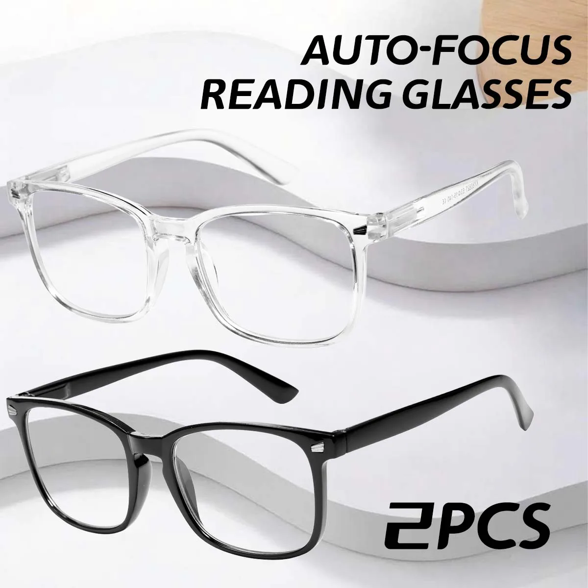 1/2/3/5PCS Automatic Zoom Intelligent Glasses with Blue Light Blocking Lenses and Dynamic Focus Tracking - PC Frame
