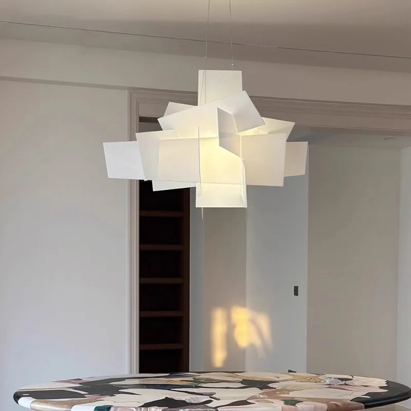 

Italian restaurant chandelier living room main lamp empty art stacking designer