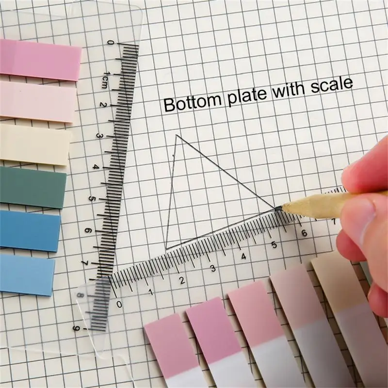 مجموعة أدوات مكتبية ذاتية اللصق مقاومة للماء ، مساطر ، ملاحظات لاصقة ، وسادات مذكرات ، وعلامة PET ، وفهرس ، وإعداد الطلاب ، ولون نقي