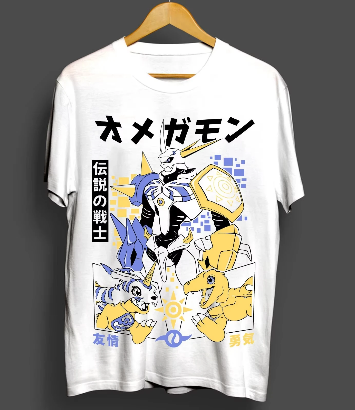 Digimon Adventure Anime Magnamon Printed T-shirt Summer Men's and Women's T-shirt Trendy Loose Casual Short Sleeve 2026 New Tops