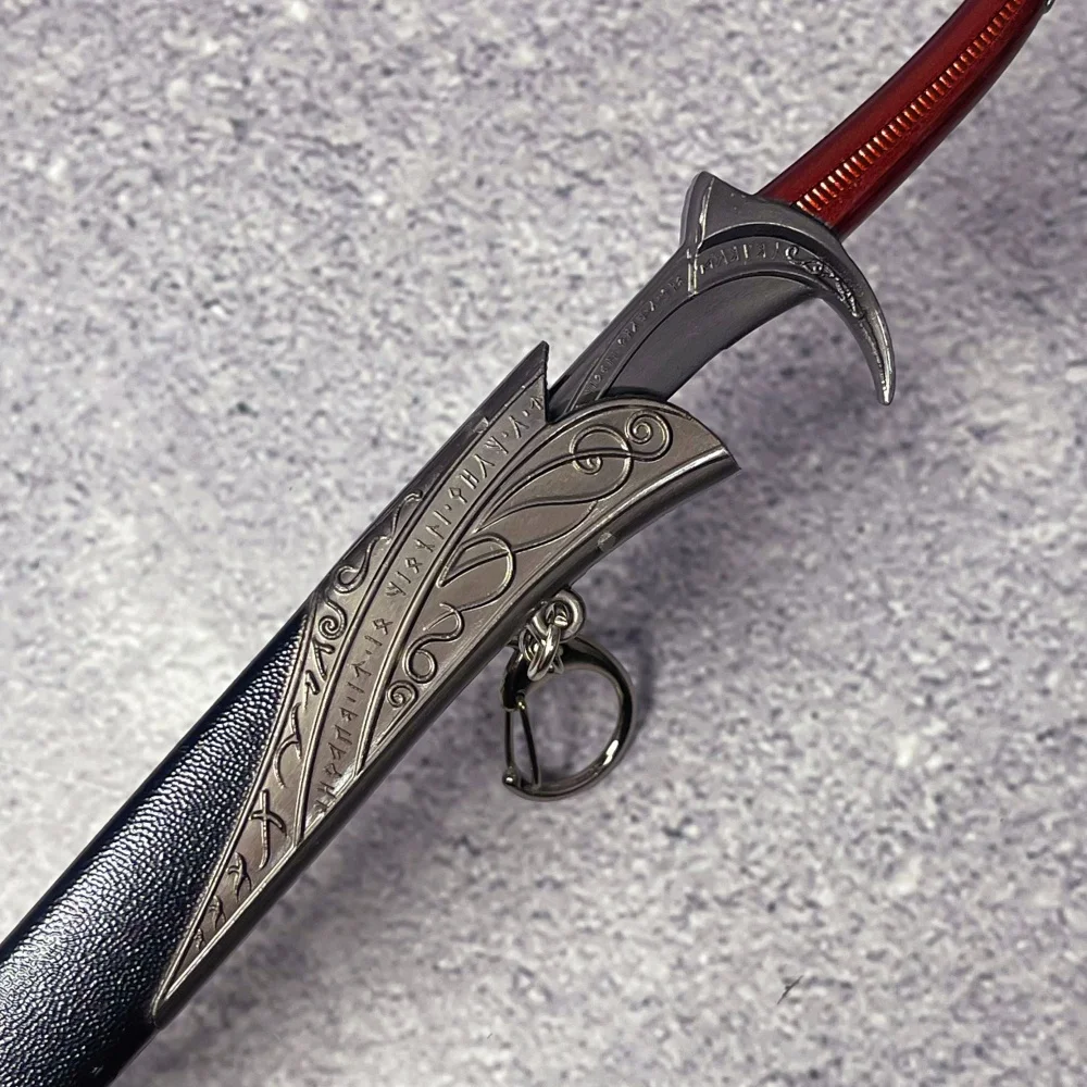 8.2 بوصة/22 سنتيمتر Baggins كاتانا ريال اليابانية كاتانا الساموراي Glamdring Narthil السيف الدائري Aragorn السيف المعادن النينجا سكين لعبة هدية