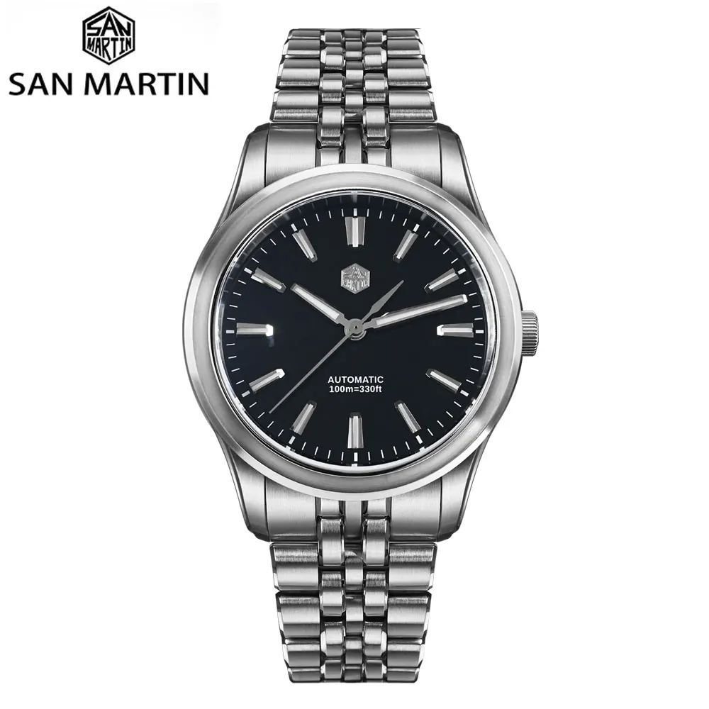 Reloj De Pulsera San Martin 3639Mm Miyota 90S5 Con Esfera Esmaltada Gada, Mecánico Automático, Zafiro Bgw-X1, 10 Bar, Brazalete De 5 Eslabones, Sn0144Cg-7 — -29%, 217.28€ Coupon, from 506.99€ – 29% descuento – €506.99