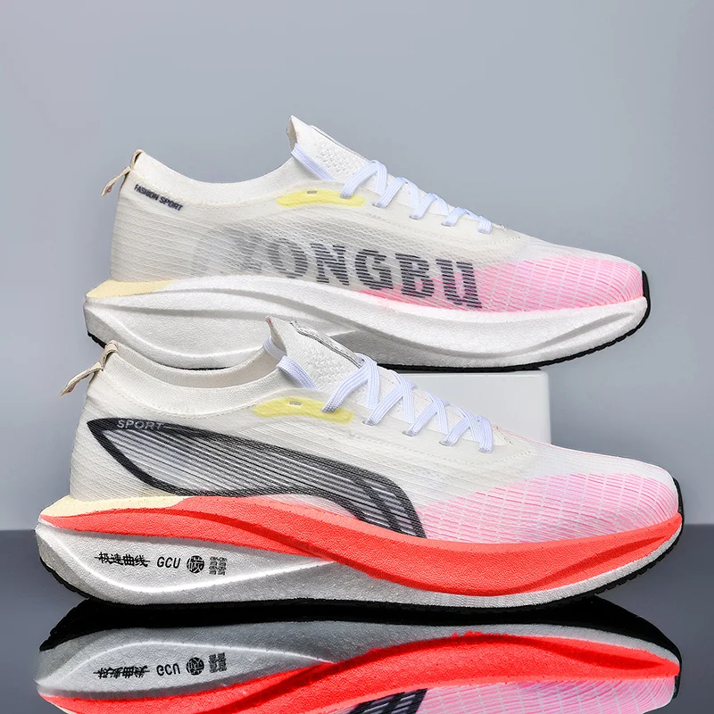 Bestseller herfstschoenen voor heren 2025, ademende sportschoenen van mesh, schokabsorberende hardloopschoenen, snelheidstraining, antislip hiki