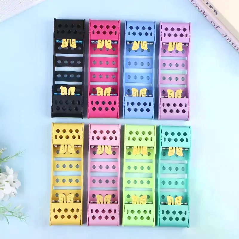 Dental Instruments Plastic Disinfection Box Storage Case 4 Holders Autoclavable Dentist Cassette Racks No Rust Safe Clean