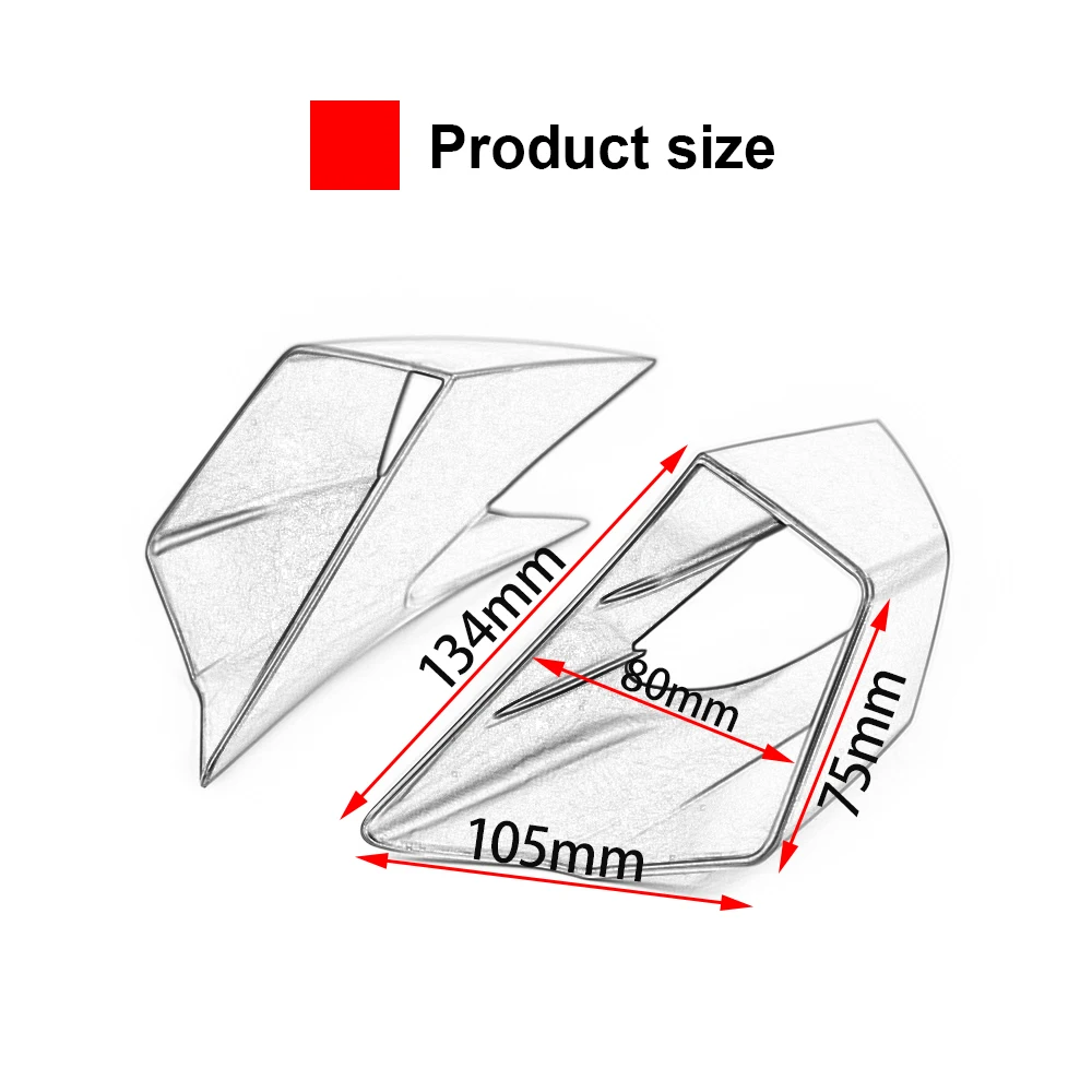 For Honda CBR650R CBR 650R 650 R 2019-2021 Motorcycle Fairing Winglets Side Wing Protection Cover Kit Spoiler For 450SR