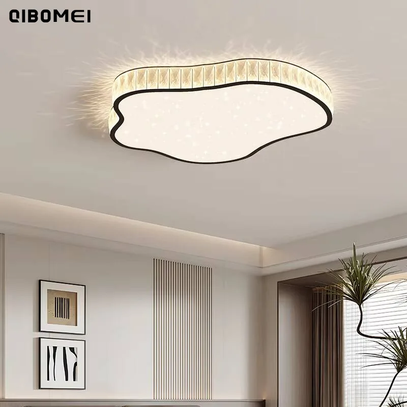 Simple Led Bedroom Ceiling Light 2025 New Cream Style Starry Sky Cloud Ceiling Lamp Modern Home Interior Decor Lighting Fixtures