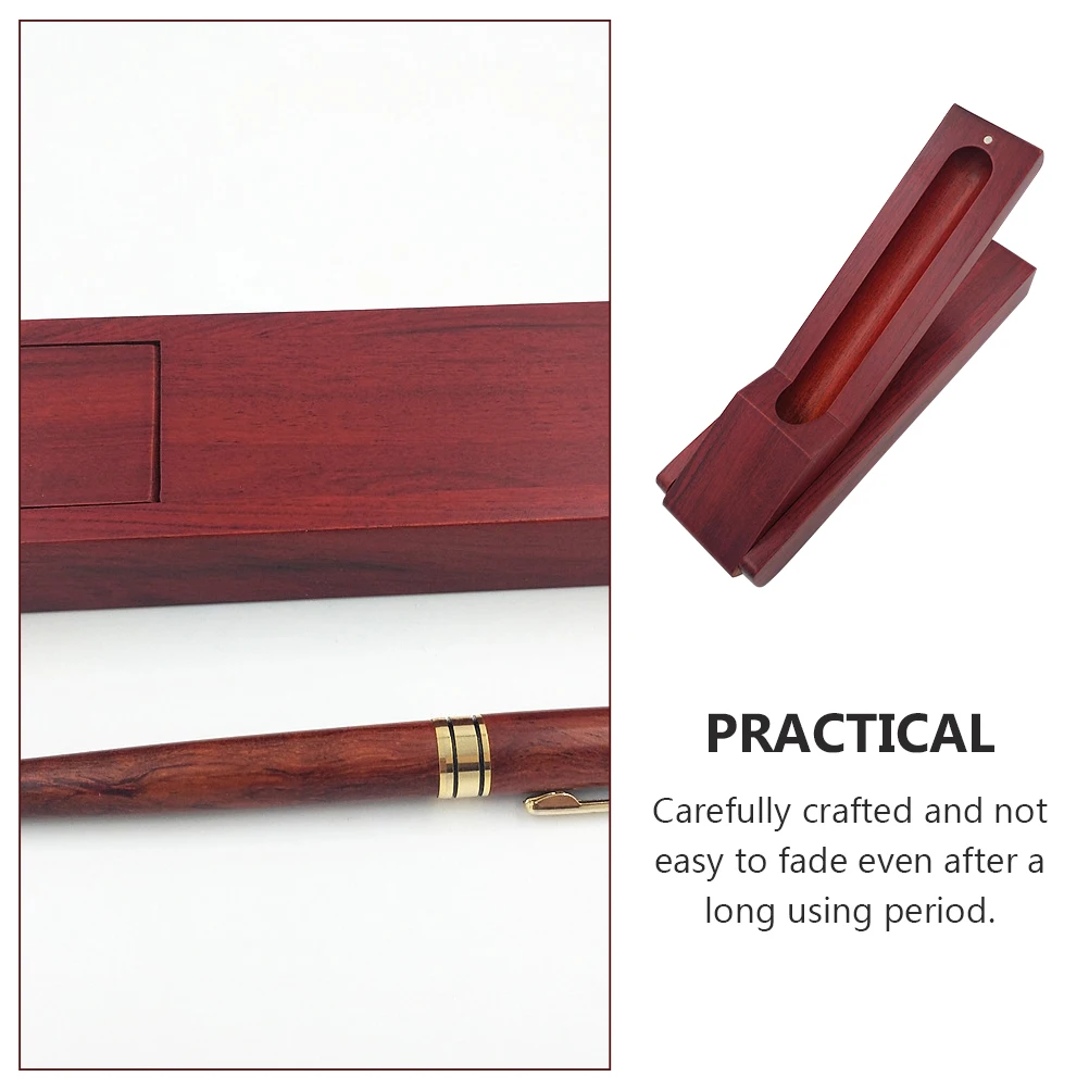 

Stationery Box Pencil Case Pen Storage Box Wooden Case Office Supplies