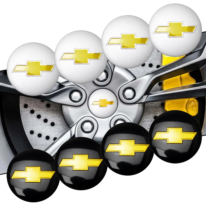 4 Piezas de Tapas de Cubo de Rueda de Coche de 56 mm, Emblemas Metálicos Adhesivos, Accesorios para Chevrolet Cruze, Captiva, Sonic, Spark, Onix, Aveo, Orlando, Sail, SS