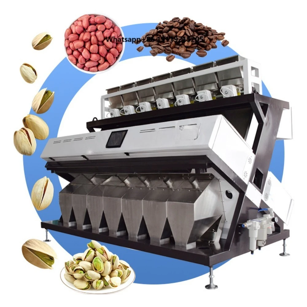 Salt Infrared Nut Sort Machine Small Barley Hazelnut Red Chili Color Sorter Machine for Sesame Seed