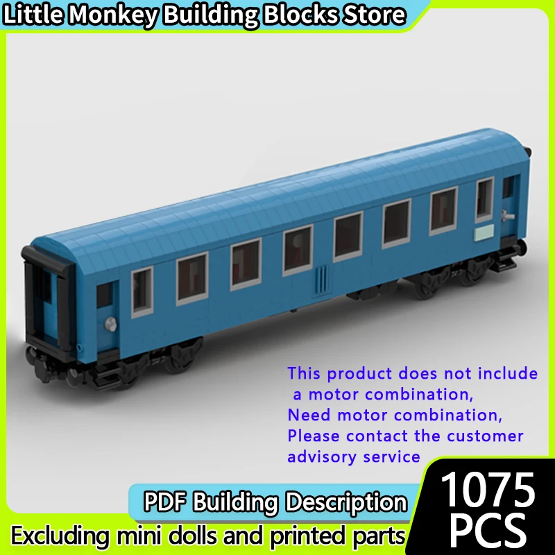 Modello di auto da città MOC Mattoni da costruzione Locomotiva diesel Auto da passeggeri Tecnologia modulare Regali di festa per bambini Assemblare giocattoli vestito