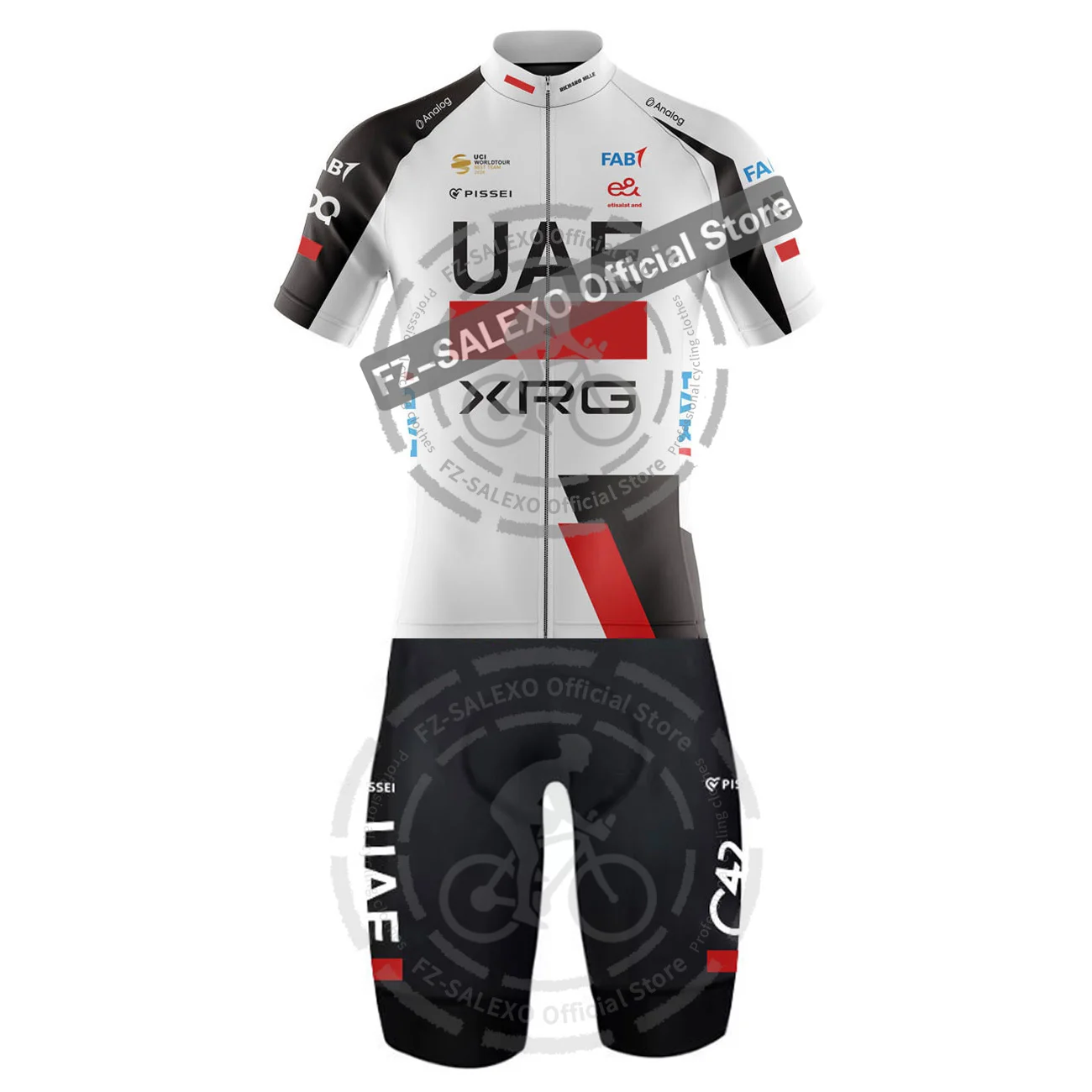 

2026 New UAE One Piece Skinsuit Men's Short Sleeve Triathlon Suit Summer Racing Jumpsuit Bicycle Uniform Mono De Ciclismo Hombre