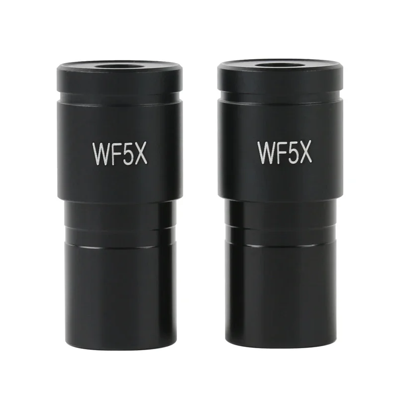 2PCS Biological Microscope Eyepieces WF5X 10X 15X 16X 20X 25X Wide-angle Eyepiece Mounting Size 23.2mm