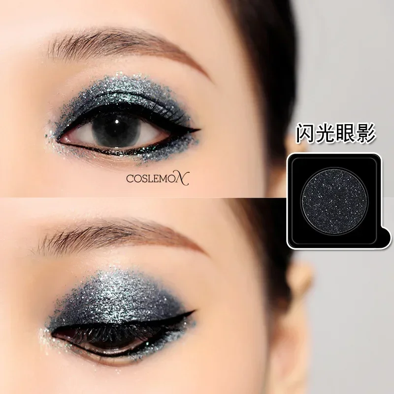 Single Color Shiny Glitter Eyeshadow Plate Mini Eye Shadow Long Lasting Multi Color High Pigment Quality Eye Makeup Cosmetic