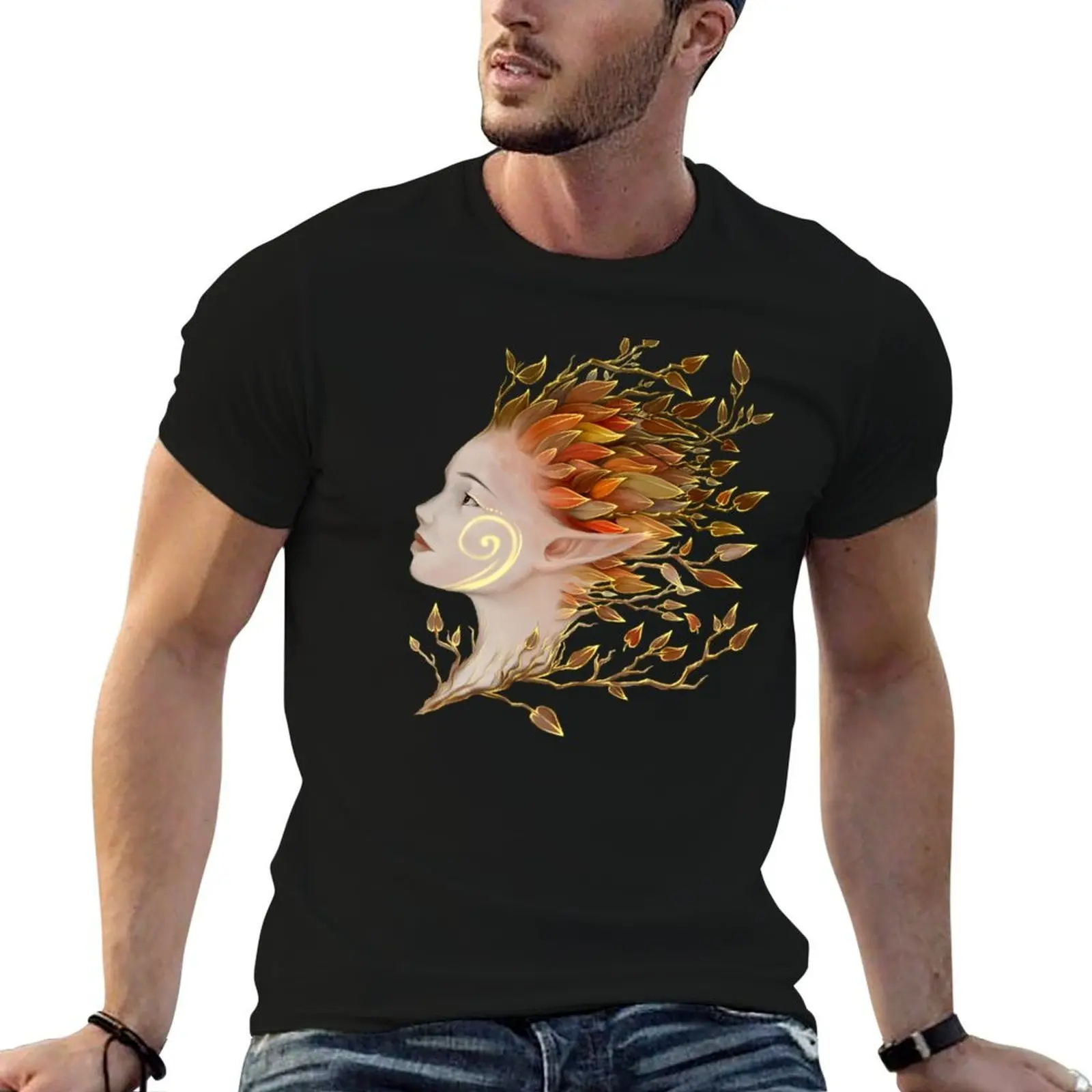 

Dryad tshirt T-Shirt shirts funny Autumn heavy man t dark t man cotton shirt humor