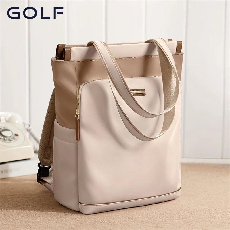 

GOLF Women Fashionable Oxford Cloth Backpack New Large Capacity Tote Bag 15.6" Computer Backpack Waterproof Shoulder Travel Bag