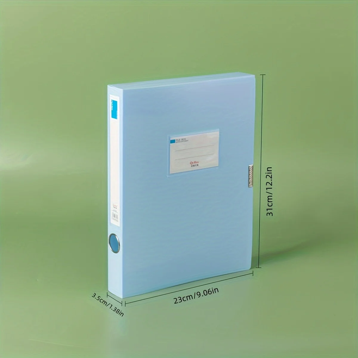 Folding File Box A4 Folder Document Box Storage Bag Data Book Accounting Label Box Voucher Document Organizer Label Box Storage