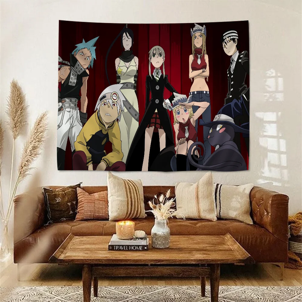 S-Soul E-Eater Anime Tapestry Art Science Fiction Room Home Decor Wall Art Decor