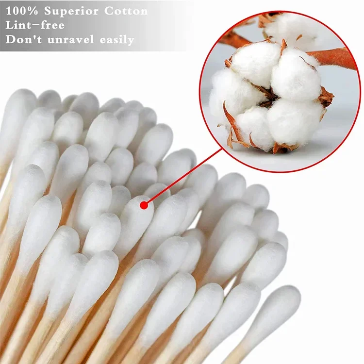 Wholesale Pure Cotton Baby Care Safety Paper Stick Cotton Swabs Manufactured in China by Trusted Cotton Bud Suppliers