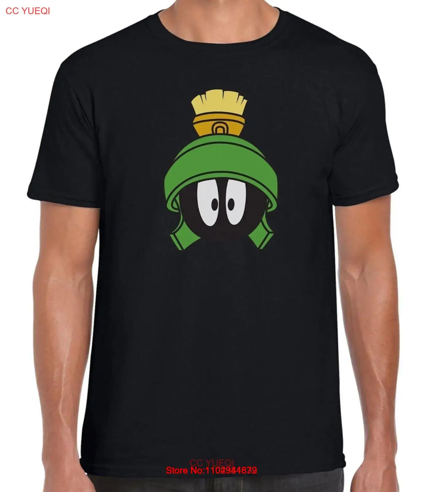 FUNNY MARVIN THE MARTIAN HEAD IDEAL GIFT PRESENT UNISEX MENS T SHIRT