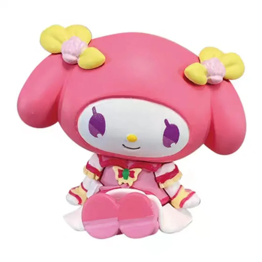 Bandai Pretty Cure Sanrio Collaboration Style Action Figures Model Gashapon Doll Collect Ornaments Official Genuine