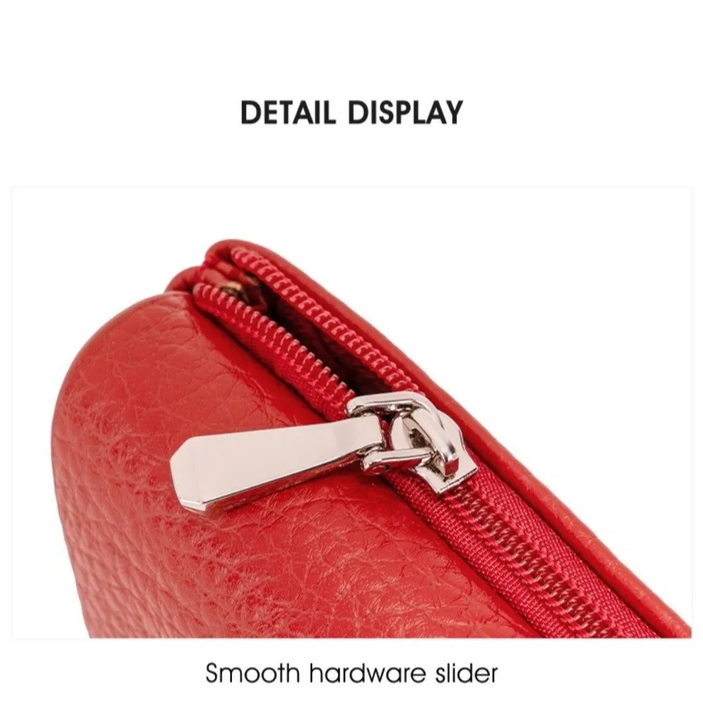 Simple Long Women's Wallet Multi-Pocket RFID Blocking Coin Purse Portable Tri-Fold Wallet For Women
