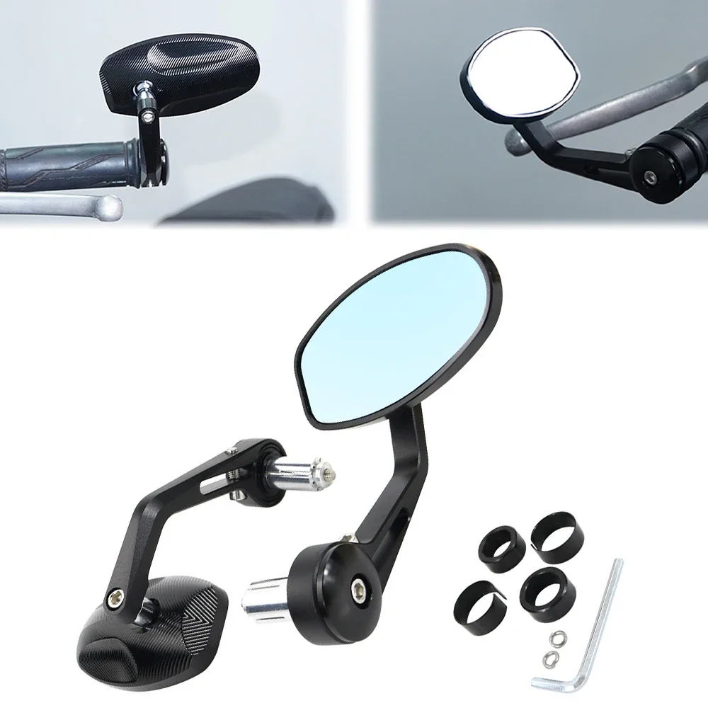 

Racer Fit For Ducati KTM Aprilia Yamaha Suzuki MV Agusta 7/8" 22mm Universal Rearview Side Mirror Handle Bar End Mirrors Cafe