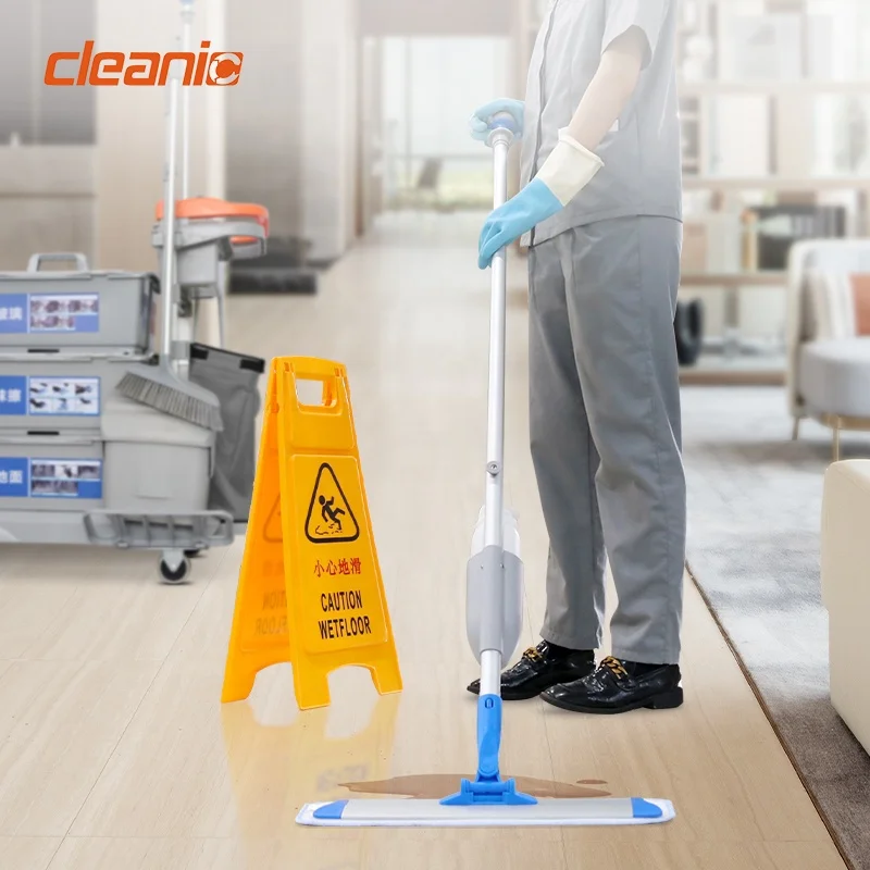 عربة تنظيف محمولة متعددة الأغراض لمجموعة قمامة المكاتب والمطعم والفنادق مصنوعة من البلاستيك المتين #1