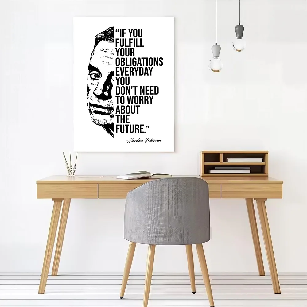 Jordan Peterson Quote Canvas Poster Wall Art Customizable High Quality Printed Picture for Decor Luxury Decoration Bedroom Room