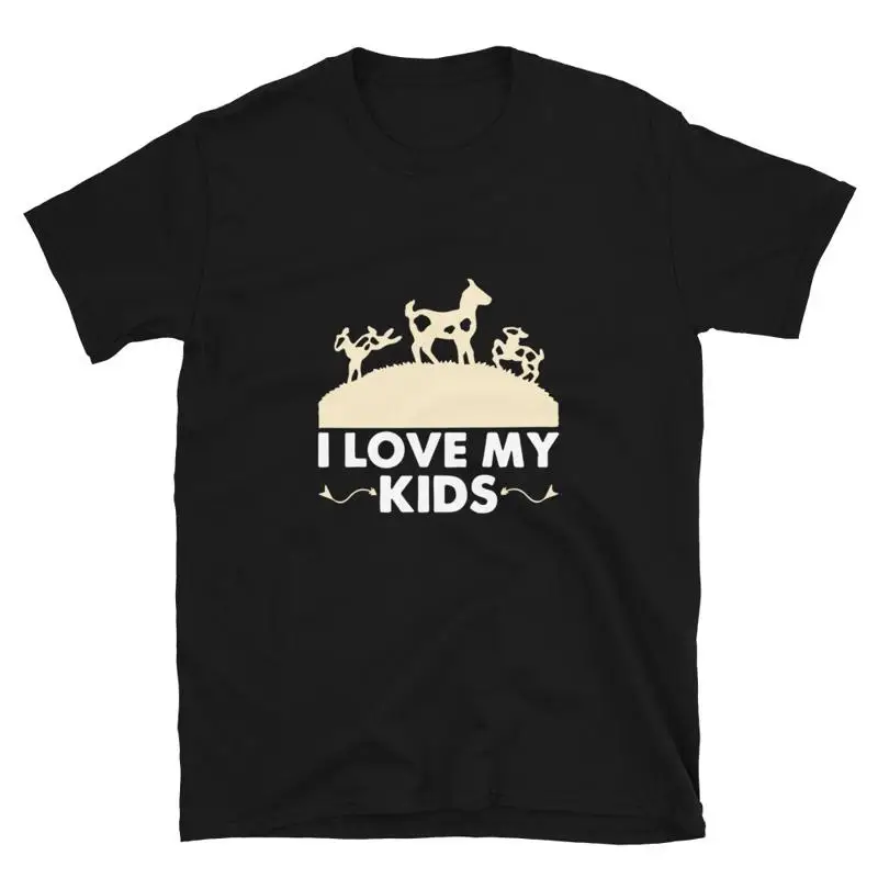 

Goat I Love My Kids Funny Goat Animal T-Shirt