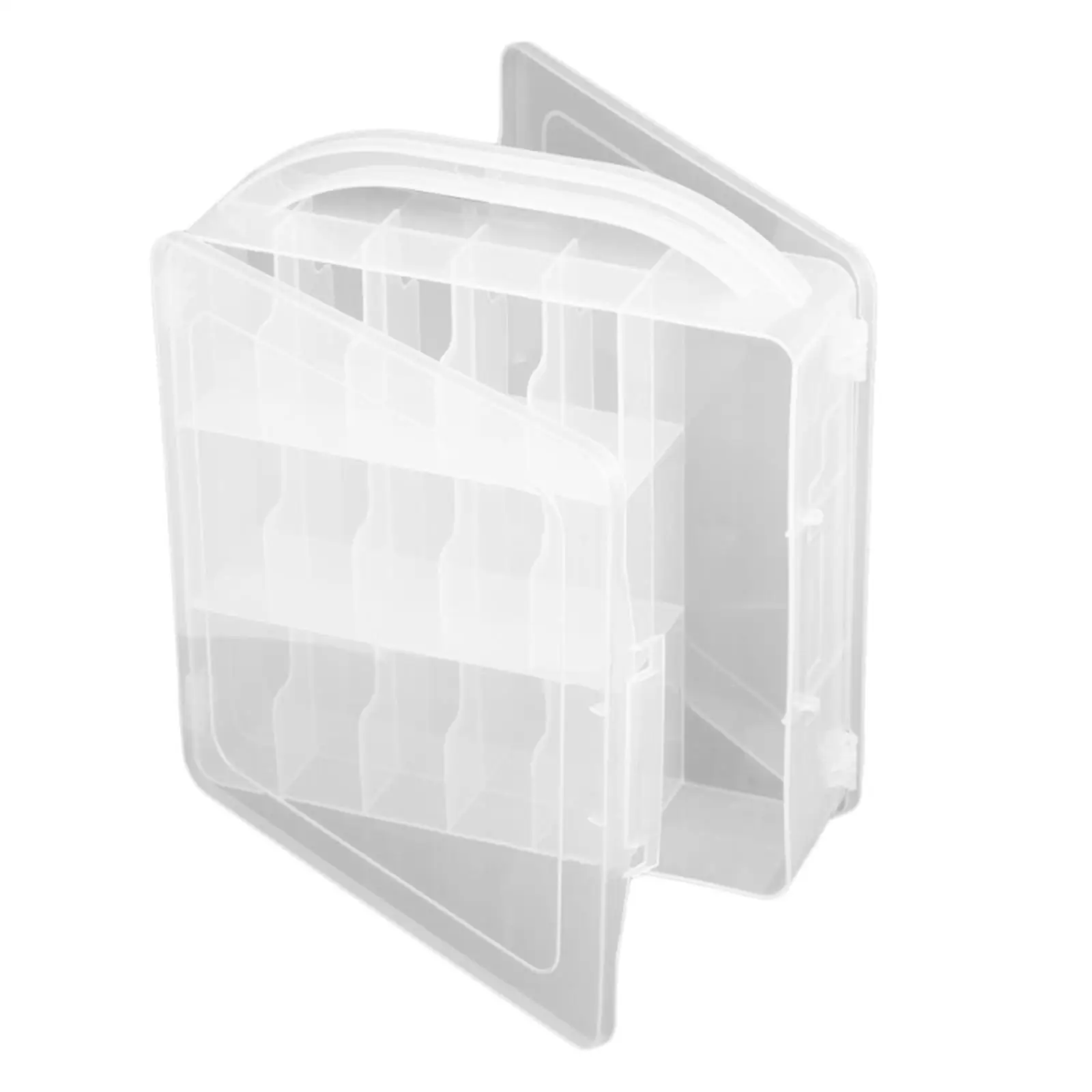 Portable Carrying Case Holder Box for Nail Polish 30 Bottles Space Saver Clear PP Storage for Nail Studio