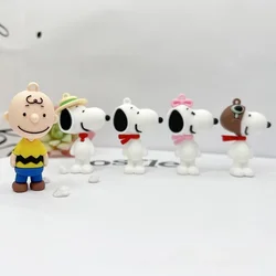 Snoopy brelok z bajkową postacią dekoracja Anime figurka słodka zabawka Q figurki tornister prezent urodzinowy dla dzieci