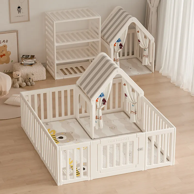 

Baby Fence Baby Playpen Safety Gate Fence Portable Expandable Foldable Indoor Outdoor Babyproof Play Yard Panels Non Toxic