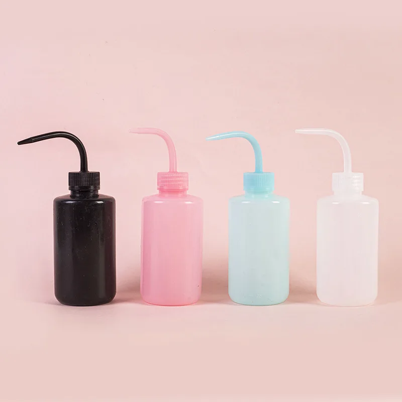 

250 мл изогнутый горшок для прививки ресниц, вспомогательный инструмент для накладных ресниц, средство для чистки татуировок, бутылка для ополаскивания