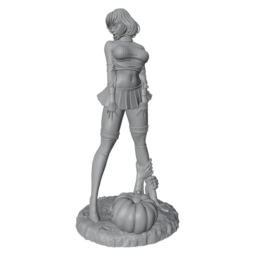 1/24 Sexy Female Resin Figures DIY Doll Model GK Miniature Unassembled And Unpainted 3D Printed Gray Model Figurine